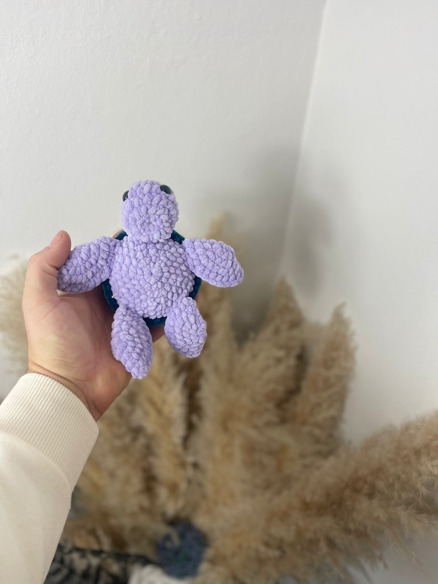 Turtle Pastel Purple & Wintergreen Edition | Handmade Crochet Plush Toy