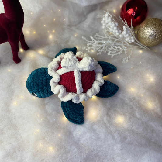 Christmas Turtle | Handmade Crochet Plush Toy