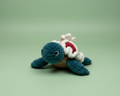 Christmas Turtle | Handmade Crochet Plush Toy