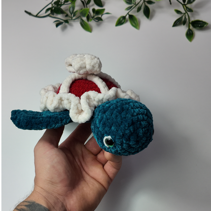 Christmas Turtle | Handmade Crochet Plush Toy