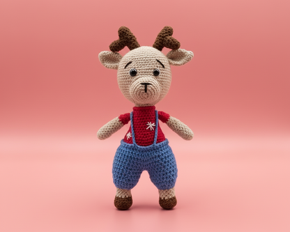 Christmas Reindeer | Handmade Crochet Plush Toy