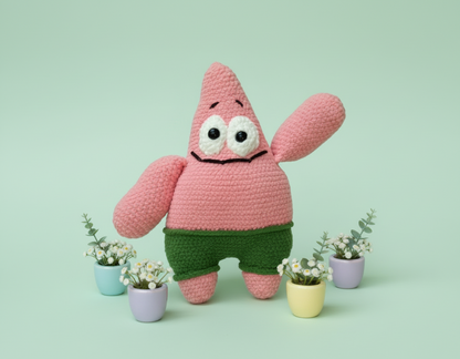 Patrick Star | Handmade Crochet Plush Toy